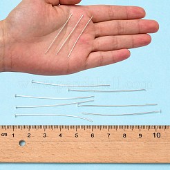 真鍮製平頭ピン  カドミウムフリー＆鉛フリー  銀色のメッキ  50x0.75~0.8mm  20ゲージ  ヘッド：2mm&nbsp;X-HPC5.0cm-S
