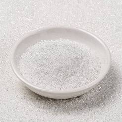 MIYUKIラウンドロカイユビーズ  日本製シードビーズ  （rr528)ホワイトパールセイロン  15/0  1.5mm  穴：0.7mm  約5555PCS /ボトル  10 G /ボトル&nbsp;SEED-JP0010-RR0528