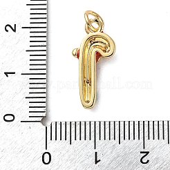 Brass Micro Pave Cubic Zirconia Pendants&nbsp;KK-I383-01G-03