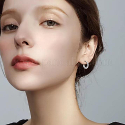 16Pcs 8 Colors 304 Stainless Steel Huggie Hoop Earrings for Women Men&nbsp;EJEW-SC0010-94