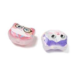 Printed Opaque Acrylic Beads&nbsp;AC-CBA447D-01
