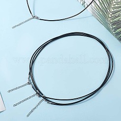10Pcs Round Leather Cord Necklaces Making&nbsp;MAK-CL0001-01B