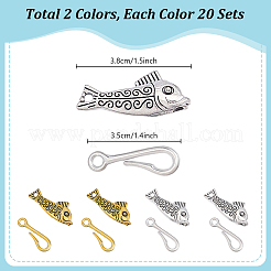 40 Sets 2 Colors Alloy Toggle Clasps&nbsp;FIND-PH0025-59