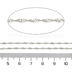 ラックメッキ鉄シンガポールチェーン  プラチナ  1.6mm  50ヤード/ロール&nbsp;CH-H002-03P-01
