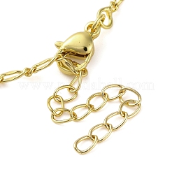 Brass Clear Cubic Zirconia Cross Pendant Twisted Chain Necklaces&nbsp;NJEW-R100-04G