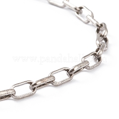 Brass Paperclip Chain Necklaces&nbsp;NJEW-H206-02AS