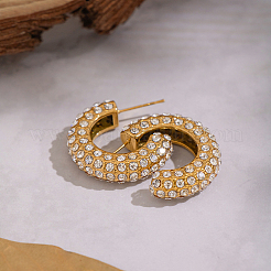 C-Shaped 304 Stainless Steel Stud Earrings&nbsp;ID3273