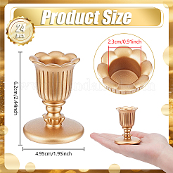 樹脂製キャンドルホルダー24個  花  ダークチソウ  49.5x62mm  内径：23mm&nbsp;AJEW-WA0003-83