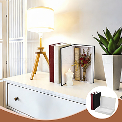 3Pcs 3 Colors Book Shaped Linen Magnetic Storage Boxes&nbsp;CON-GW0001-04
