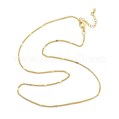 Brass Curb Chains Necklaces for Women&nbsp;NJEW-D302-18G