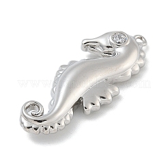 Rack Plating  Brass Micro Pave Clear Cubic Zirconia Pendants&nbsp;KK-G515-59P