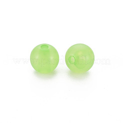 模造ゼリーアクリルビーズ  ラウンド  薄緑  8x7.5mm  穴：1.8mm  約1745個/500g&nbsp;MACR-S373-66-EA06