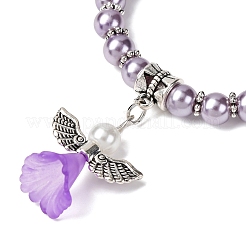 Lovely Wedding Dress Angel Bracelets for Kids&nbsp;BJEW-JB00727-09