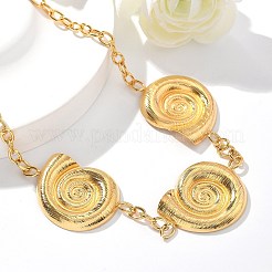 304 Stainless Steel 3 Snail Bib Necklaces for Women&nbsp;NJEW-Z061-05G-02
