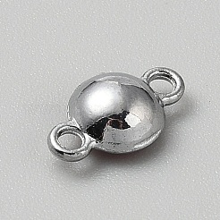 Faceted Glass Flat Round Connector Charms&nbsp;FIND-WH20042-56C