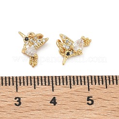 Brass Micro Pave Cubic Zirconia Pendants&nbsp;KK-A291-08G-03