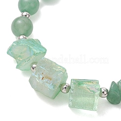 Natural Green Aventurine Beaded Bracelets for Women&nbsp;BJEW-TA00713-03