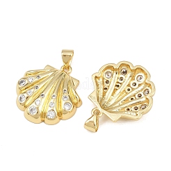 Brass Cubic Zirconia Pendants&nbsp;KK-L251-47G