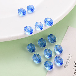 透明なアクリルビーズ  オーバル  藤紫色  10x8x5.5mm  穴：1.5mm  約1550個/500g&nbsp;TACR-S154-18A-86