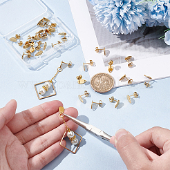 PVD Vacuum Plating 304 Stainless Steel Stud Earring Findings&nbsp;STAS-UN0015-55