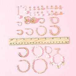 6Sets 6 Styles Alloy & Rhinestone Earring Sets for Women&nbsp;EJEW-FS0001-26