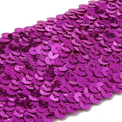 1m プラスチックスパンコール弾性トリム  スパンコールのトリミング  装飾アクセサリー  フラットラウンド  混合スタイル  ミックスカラー  20~71x2mm&nbsp;OCOR-XCP0001-87