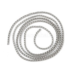 304ステンレススチールアズキチェーン  ハンダ付け  ステンレス鋼色  1.5mm&nbsp;CHS-M009-02P