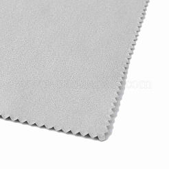 スエードファイバーグラスクリーニングクロス  正方形  濃いグレー  150x150x0.4mm&nbsp;AJEW-WH0367-17