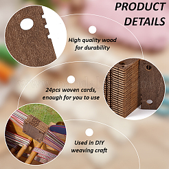 24Pcs Wooden Blocking Boards&nbsp;DIY-BC0014-31B