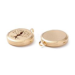 304 Stainless Steel Magnetic Diffuser Locket Pendants&nbsp;STAS-O103-33G
