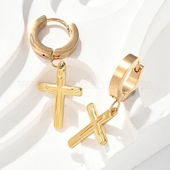 304 Stainless Steel Hoop Earrings&nbsp;EJEW-S253-16G