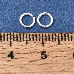 真鍮製オープンタイプ丸カン  鉛フリー＆カドミウムフリー＆ニッケルフリー  銀  5x0.7mm  内径：3.4mm  21ゲージ&nbsp;KK-CBA1A60-06G-S
