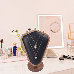 Bust Shaped Wooden Necklace Display Stands&nbsp;NDIS-WH0003-018E