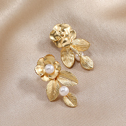 Fashionable Flower Iron Dangle Stud Earrings&nbsp;AV1063