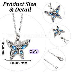 Stainless Steel Urn Ashes Necklace&nbsp;NJEW-CN0001-05A