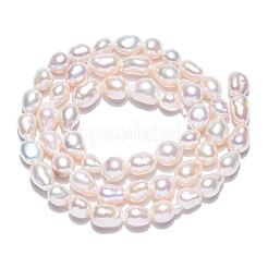 Natural Baroque Pearl Keshi Pearl Beads Strands&nbsp;PEAR-S020-F01-01