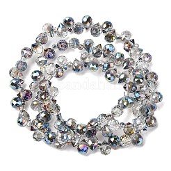 Transparent Electroplate Glass Beads Strands&nbsp;EGLA-F152A-FR06