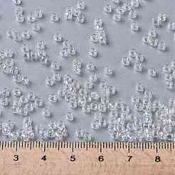 トーホー 8/0ラウンドビーズ  日本製シードビーズ  （161)つの透明なabクリスタル  3mm  穴：1mm  約10000個/ポンド&nbsp;SEED-TR08-0161