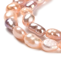 天然養殖淡水パールビーズ連売り  研磨両側  グレード6 A  カラフル  3.8~4.3x5~6mm  穴：0.5mm  約64~65個/連  13.78''~14.17''（35~36センチメートル）&nbsp;PEAR-E016-106