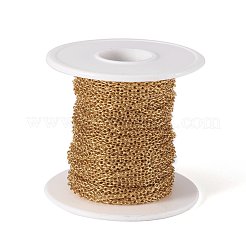 PVD Vacuum Plating 304 Stainless Steel Cable Chains&nbsp;CHS-H020-12G-25M