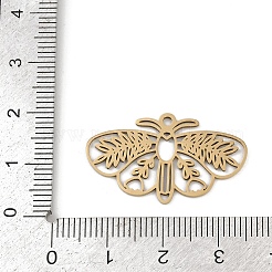 ステンレスペンダント201個  レーザー切断  蝶のチャーム  ゴールドカラー  17.5x29.5x1mm  穴：1.6mm&nbsp;STAS-U052-03A-G