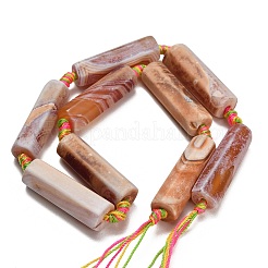 Dyed & Heated Natural Fire Crackle Agate Beads Strands&nbsp;GG-CBAB9C6-H01-01