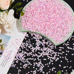 55gの樹脂カボション  ネイルアートの装飾の付属品  半円  ピンク  3.5x1.3mm  5000個/ 55g&nbsp;CRES-DC0001-09B