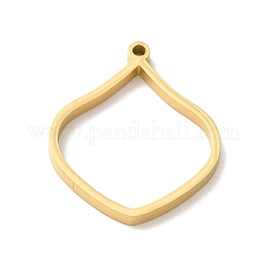 Ion Plating(IP) 304 Stainless Steel Open Back Bezel Pendants&nbsp;STAS-K208-18