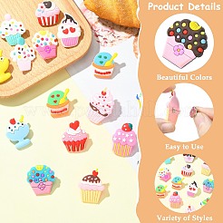16Pcs PVC Ice Cream Lapel Pin Backs for Backpack Clothes&nbsp;JEWB-CJC0022-014A
