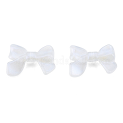 透明蓄光アクリルビーズ  グリッターパウダー付き  暗闇で光る  蝶結び  透明  24x32x8mm  穴：2mm  約238個/500g&nbsp;TACR-T007-11B