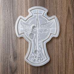 Cross DIY Jewelry Plate Silicone Molds&nbsp;DIY-P074-03