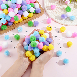 1000Pcs 5 Styles Black & White Plastic Wiggle Googly Eyes Buttons DIY Scrapbooking Crafts Toy Accessories with Label Paster on Back&nbsp;KY-PH0002-40