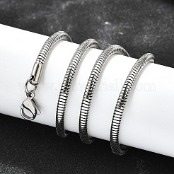 Tarnish Resistant 304 Stainless Steel Snake Chain Necklaces&nbsp;LS-STAS-M174-005P-3.2A