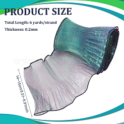 6 Yards Laser Polyester Pleated Lace Trim&nbsp;OCOR-BC0006-11E